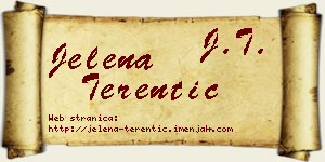 Jelena Terentić vizit kartica